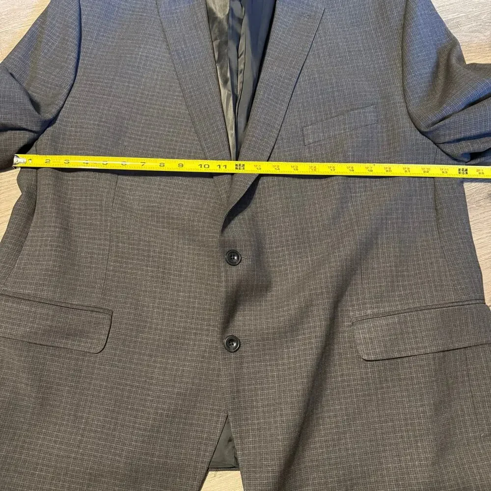 Oscar de la Renta Wool Blazer Mens Size 44R Tailored Fit Sport Coat